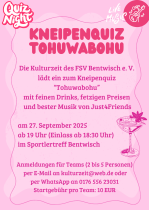 FSV Bentwisch Kulturzeit Kneipenquiz